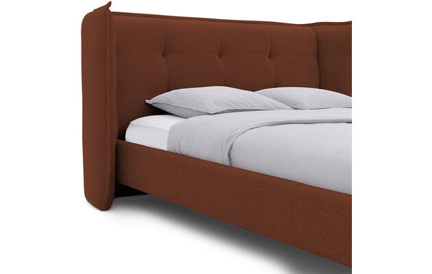 Goossens gestoffeerd bedframe octaaf rood stof - 8232573-goossens-octaaf-bedframe-stof-02
