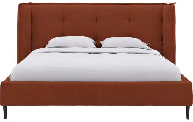 Goossens gestoffeerd bedframe octaaf rood stof - 8232573-goossens-octaaf-bedframe-stof-03
