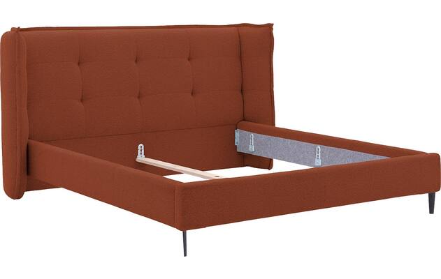 Goossens gestoffeerd bedframe octaaf rood stof - 8232573-goossens-octaaf-bedframe-stof-06