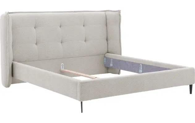 Goossens gestoffeerd bedframe octaaf wit stof - 8232575-goossens-octaaf-bedframe-stof-06