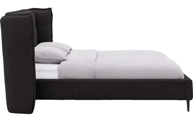Goossens gestoffeerd bedframe octaaf grijs stof - 8232576-goossens-octaaf-bedframe-stof-04
