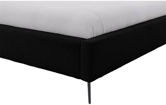 Goossens gestoffeerd bedframe octaaf zwart stof - 8232577-goossens-octaaf-bedframe-stof-07