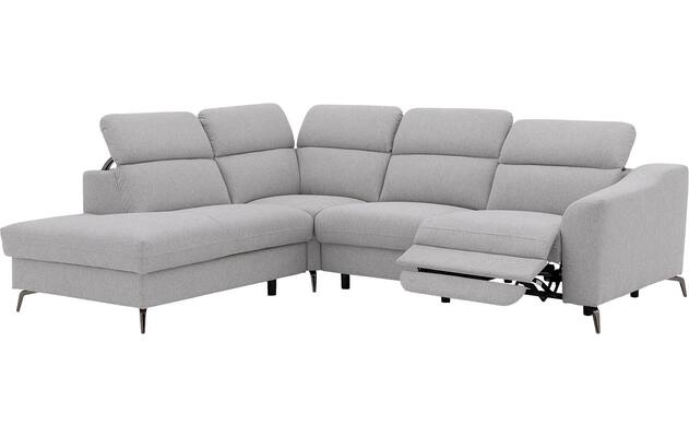 Goossens excellent hoekbank elmer grijs stof - 8232627-05