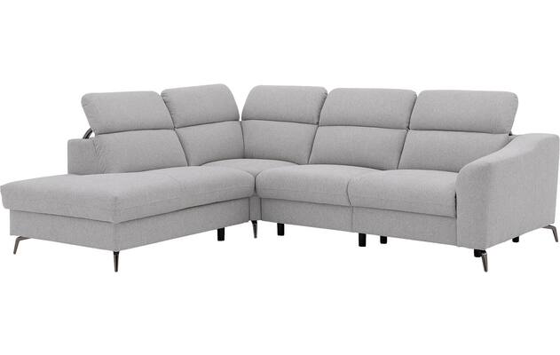 Goossens excellent hoekbank elmer grijs stof - 8232627-07