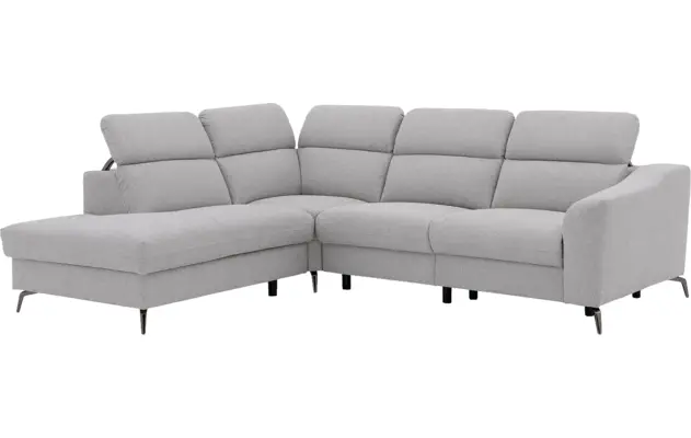 Goossens excellent hoekbank elmer grijs stof - 8232627-07