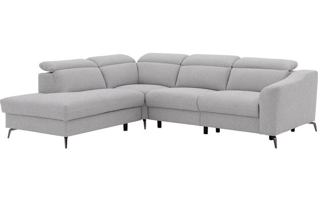 Goossens excellent hoekbank elmer grijs stof - 8232627-08