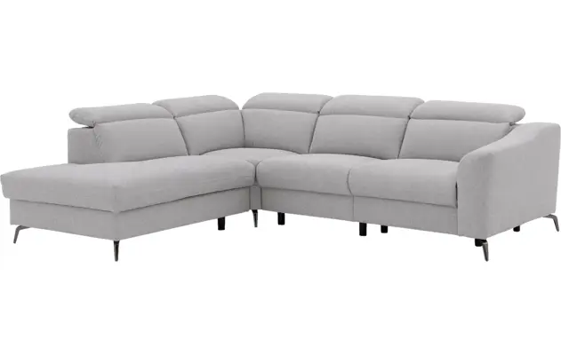 Goossens excellent hoekbank elmer grijs stof - 8232627-08
