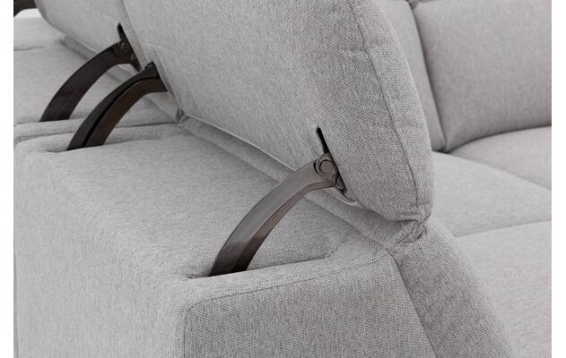 Goossens excellent hoekbank elmer grijs stof - 8232627-19