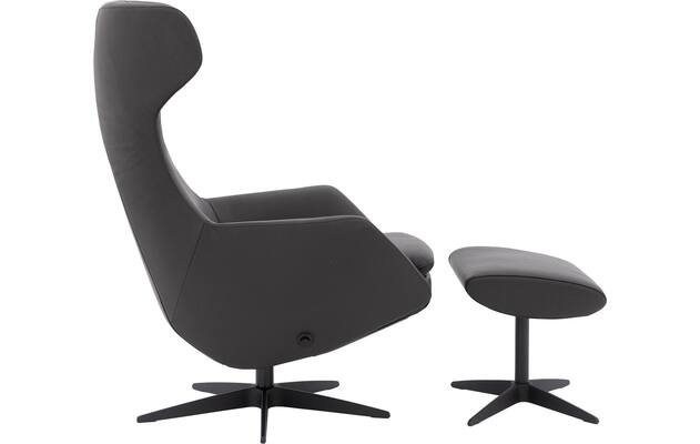 Goossens excellent hocker ardea bruin leer - 8233040-goossens-excellent-ardea-fauteuil-leer-05