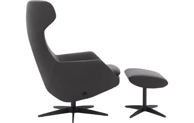 Goossens excellent hocker ardea bruin leer - 8233040-goossens-excellent-ardea-fauteuil-leer-05
