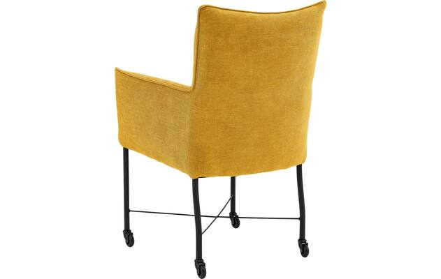 Goossens eetkamerstoel erik geel stof - 8233561-goossens-erik-eetkamerstoel-stof-geel-02