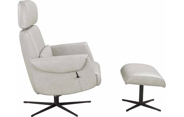 Goossens relaxstoel tirana grijs leer - 8233590-goossens-tirana-fauteuil-leer-03