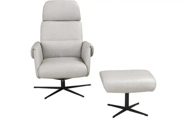 Goossens relaxstoel tirana grijs leer - 8233590-goossens-tirana-fauteuil-leer-07