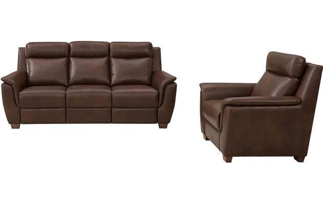 Goossens excellent fauteuil vlore bruin leer - 8233591-06