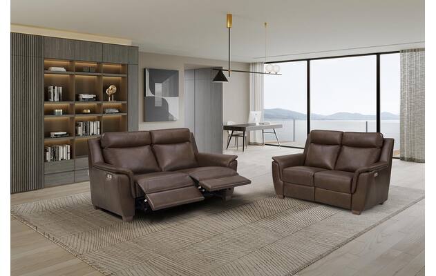 Goossens excellent fauteuil vlore bruin leer - 8233591-08