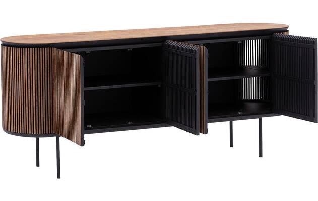 Goossens dressoir adel bruin teak - 8233609-goossens-adel-dressoir-teak-04