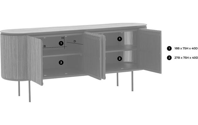 Goossens dressoir adel bruin teak - 8233609-goossens-adel-dressoir-teak-51
