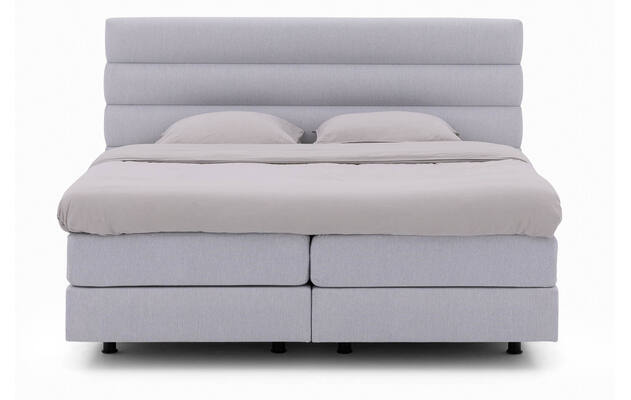 Goossens boxspring compleet quatro compleet grijs stof - 8233653-goossens-quatro-boxspring-compleet-stof-02