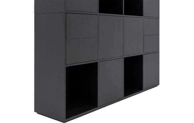 Goossens wandmeubel sevilla zwart eiken - 8233698-goossens-sevilla-wandmeubel-eiken-06