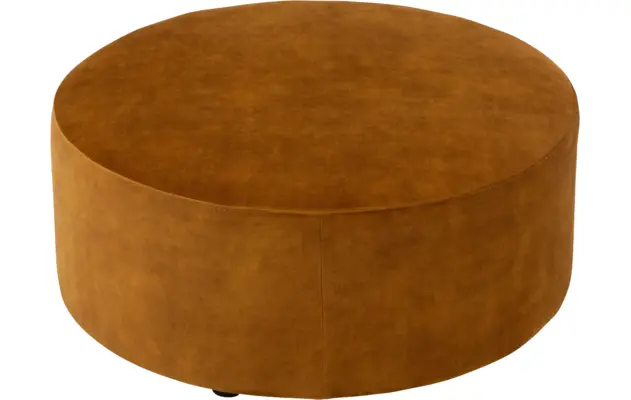 Goossens poef arendal geel stof - 8233715-goossens-senne-kleinmeubel-stof-02