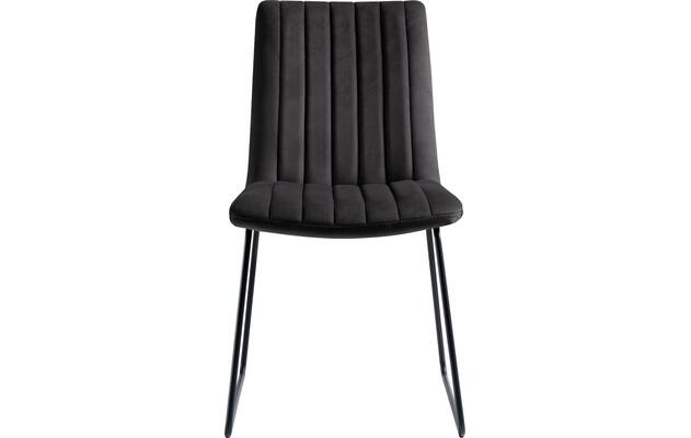 Goossens eetkamerstoel manta zwart stof - 8233722-goossens-manta-eetkamerstoel-stof-zwart-01