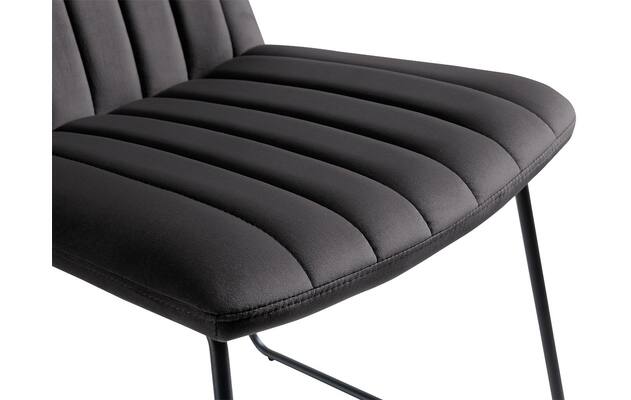 Goossens eetkamerstoel manta zwart stof - 8233722-goossens-manta-eetkamerstoel-stof-zwart-04