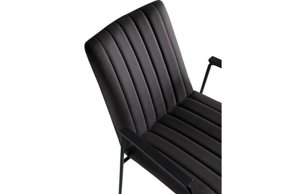 Goossens eetkamerstoel manta zwart stof - 8233725-goossens-manta-eetkamerstoel-stof-zwart-01