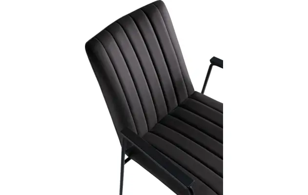 Goossens eetkamerstoel manta zwart stof - 8233725-goossens-manta-eetkamerstoel-stof-zwart-01