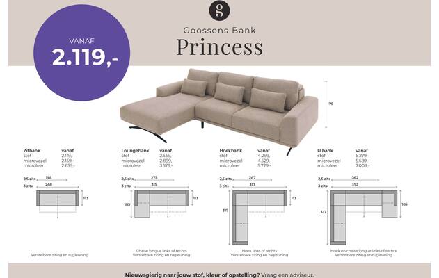 Goossens excellent loungebank princess geel stof - 8234449-goossens-excellent-princess-bank-stof-wit-01