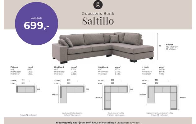 Goossens hoekbank saltillo grijs stof - 8234450-goossens-saltillo-bank-stof-grijs-01