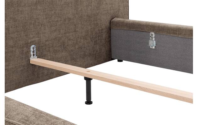 Goossens bedframe trentino bruin stof - 8234530-goossens-trentino-bedframe-stof-08
