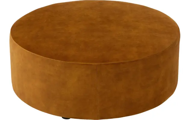 Goossens poef arendal geel stof - 8234584-goossens-senne-kleinmeubel-stof-02