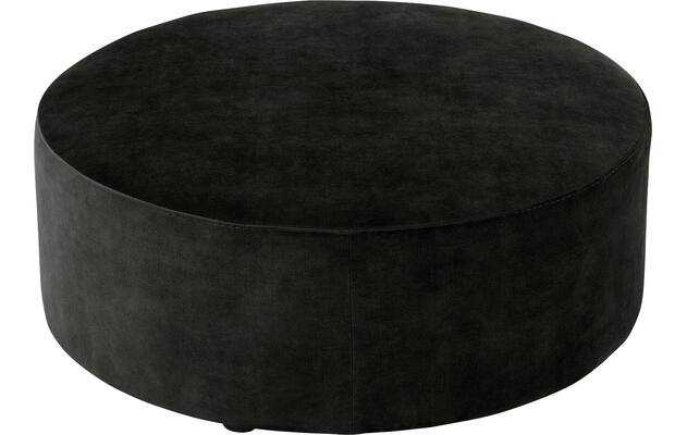 Goossens poef arendal zwart stof - 8234635-goossens-senne-kleinmeubel-stof-02