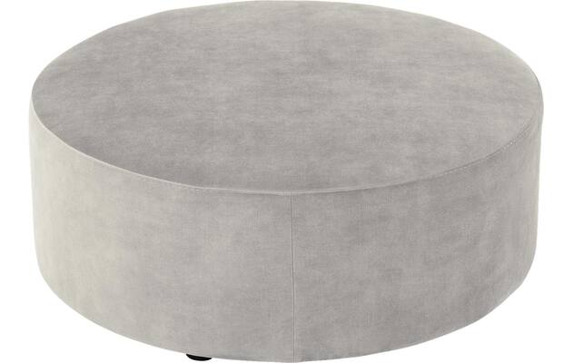Goossens poef arendal grijs stof - 8234647-goossens-senne-kleinmeubel-stof-02