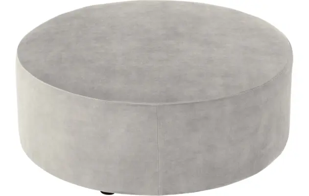 Goossens poef arendal grijs stof - 8234647-goossens-senne-kleinmeubel-stof-02