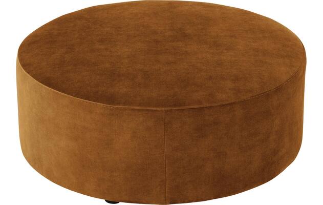 Goossens poef arendal bruin stof - 8234651-goossens-senne-kleinmeubel-stof-02