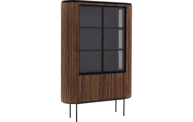 Goossens vitrinekast adel bruin teak - 8234671-goossens-adel-vitrinekast-teak-03