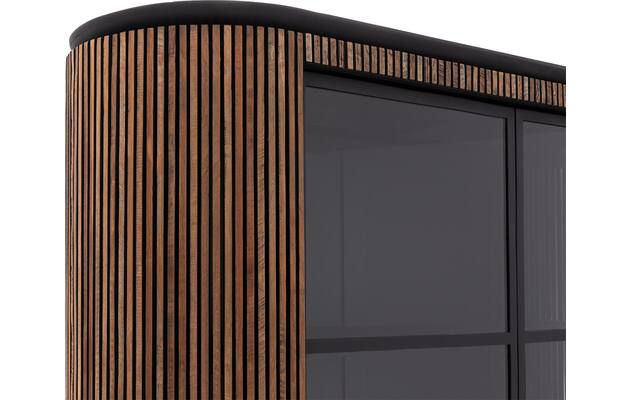 Goossens vitrinekast adel bruin teak - 8234671-goossens-adel-vitrinekast-teak-07