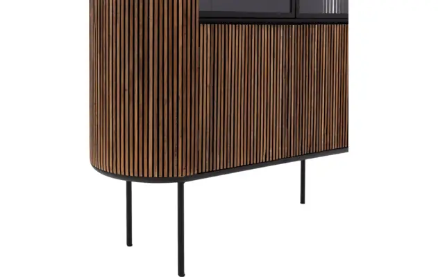 Goossens vitrinekast adel bruin teak - 8234671-goossens-adel-vitrinekast-teak-08