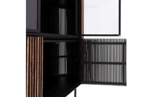 Goossens vitrinekast adel bruin teak - 8234671-goossens-adel-vitrinekast-teak-09