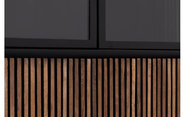 Goossens vitrinekast adel bruin teak - 8234671-goossens-adel-vitrinekast-teak-10