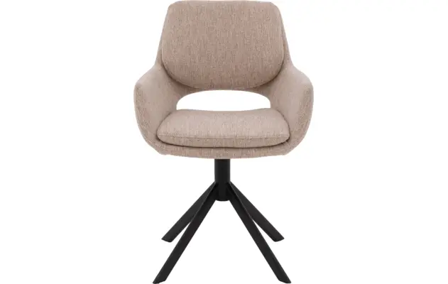 Goossens eetkamerstoel daisy beige stof - 8234673-goossens-daisy-eetkamerstoel-stof-bruin-03
