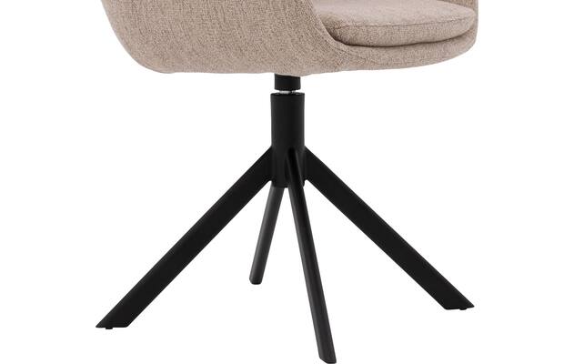 Goossens eetkamerstoel daisy beige stof - 8234673-goossens-daisy-eetkamerstoel-stof-bruin-05
