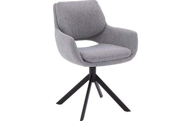 Goossens eetkamerstoel daisy grijs stof - 8234674-goossens-daisy-eetkamerstoel-stof-grijs-01