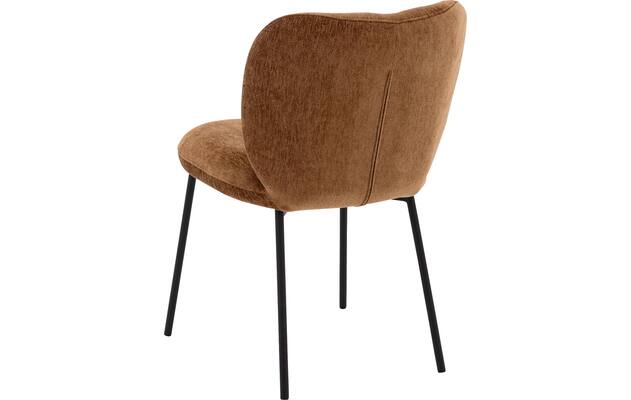 Goossens basic eetkamerstoel eller bruin stof - 8234679-goossens-eller-eetkamerstoel-stof-bruin-02