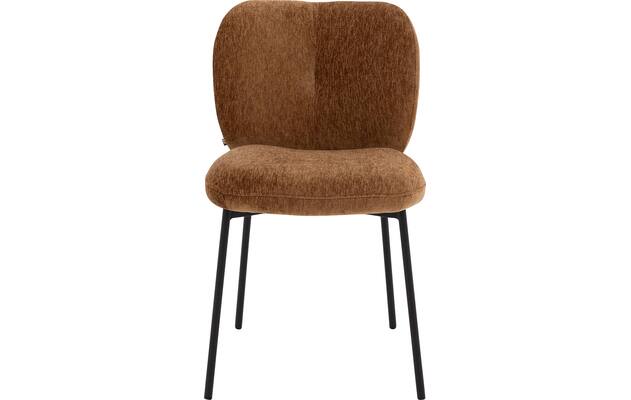 Goossens basic eetkamerstoel eller bruin stof - 8234679-goossens-eller-eetkamerstoel-stof-bruin-03