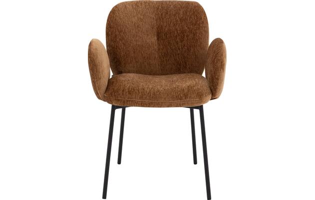 Goossens basic eetkamerstoel eller bruin stof - 8234683-goossens-eller-eetkamerstoel-stof-bruin-03