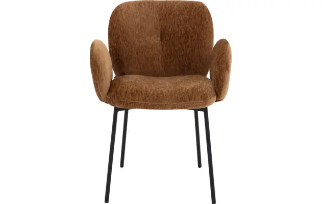 Goossens basic eetkamerstoel eller bruin stof - 8234683-goossens-eller-eetkamerstoel-stof-bruin-03