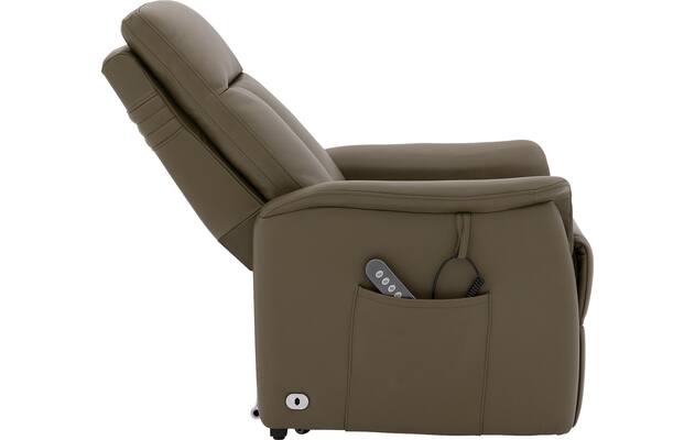 Goossens relaxstoel troyes groen leer - 8234735-goossens-troyes-fauteuil-leer-05