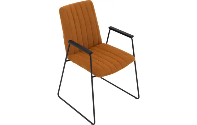 Goossens eetkamerstoel manta geel stof - 8234767-goossens-manta-eetkamerstoel-stof-geel-05